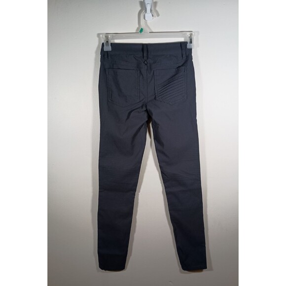prAna Pants Brenna Moto Womens Gray Skinny Slim Stretch Nylon Jegging Size 2 - Picture 7 of 7